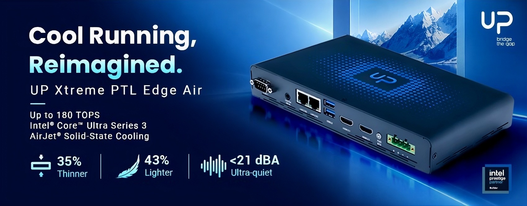 AAEON Breaks Down Thermal Barriers with the New UP Xtreme PTL Edge Air